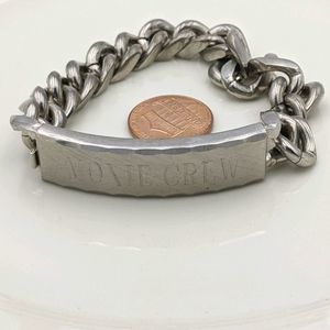 Spiedel Moxie Crew Engraved ID Silver Bracelet